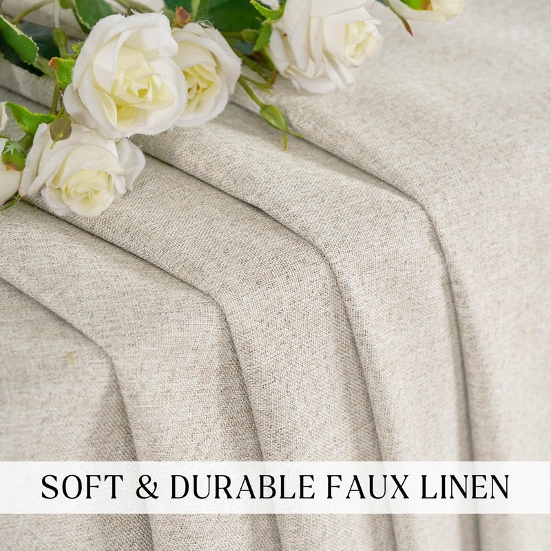 StangH Beige 100% Blackout Roman Shades, Magnetic Room Darkening Linen Blind for Doors Heat & Cold Blocking Farmhouse Window Shade for Bedroom Office, W 26 x L 72, 1 Panel - Image 2